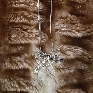 Silver Chain with Silver Charms